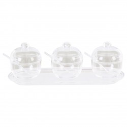 Premier Gozo Set Of 3 Condiment Containers