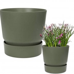 Elho Greenville Round Flowerpot - Leaf Green