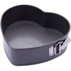 Master Class Heart Shaped Cake Tin - 9 Inch Springform Cake Tin with Loose Base and Non Stick Coating