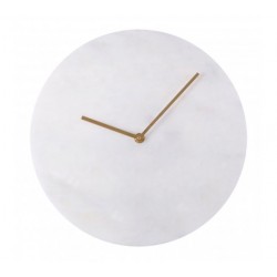 Premier Lamonte White Marble Wall Clock