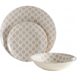 Premier Maya Dolomite Grey/White 12 Piece Set - Gift Boxed