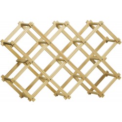 Premier Pine Wood Wine Rack - 10 Bottle