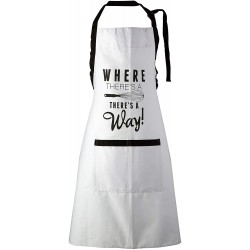 Premier Pun and Games Apron - White/Black