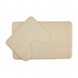 Premier Soak White Finish 2-Piece Bath Mat Set - Stain Resistant & Anti Slip