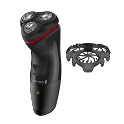 Remington Men's Electric Razor with Precision Plus Heads, Stubble Attachment Included, Black