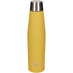BUILT Perfect Seal Vacuum Insulated Water Bottle, Stainless Steel, 540 ml Yellow