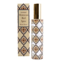 Candlelight Moroccan Red Spice Room Spray in Gift Box Red Cinnamon Scent, 100ml 