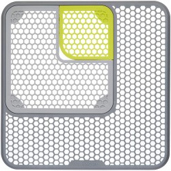 Kitchen Craft 3-Piece Adjustable Sink Protector Mat, Plastic, Grey/Green