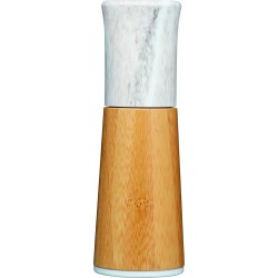Kitchen Craft Serenity Salt or Pepper Mill, Bamboo, Brown/Pale Pink, 17.5 cm