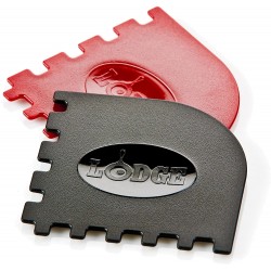 Lodge Durable Grill Pan Scrapers, Red and Black, 2-Pack