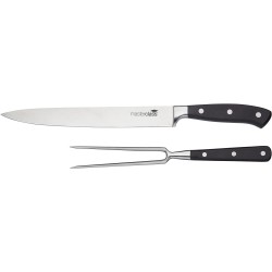 MasterClass Stainless Steel Meat Carving Set (2 Pieces) - Gift Packed