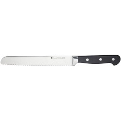 MasterClass Tipless Bread Knife with Blunt Rounded End, Stainless Steel, 20 cm