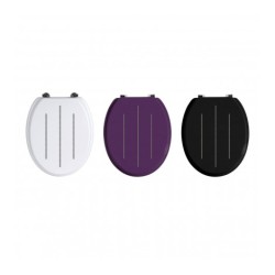 Premier Bling Diamante Toilet Seat with Alloy Fittings / Soft Close - Black