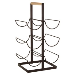 Premier Vertex Bronze Powder Coat 6 Bottle Wine Rack