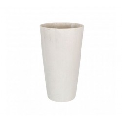 Premier White Polyresin Large Tapered Vase, 39cm Height