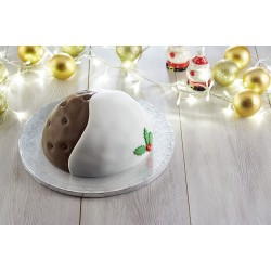 Sweetly Does It Extra Thick Cake Drum, Round, Cardboard / Foil, Silver, 30cm