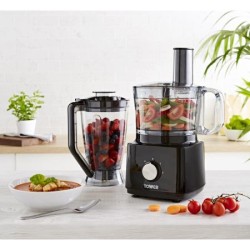Tower Food Processor and Blender with 2L Mixing Bowl and 1.8L Jug 750 Watts