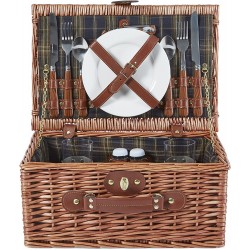 Tower Heritage 2 Person Wicker Picnic Hamper Basket