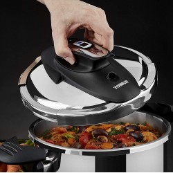 Tower Pressure Cooker, Twist/Turn Lid, Stainless Steel, 6 Litre, 22 cm