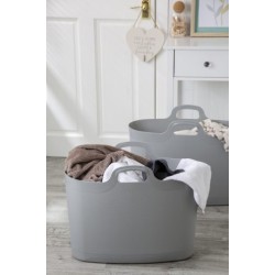 Wham Large Flexi Bag, 40 Litres, Soft Grey