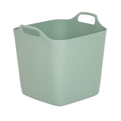 Wham Square Flexi Tub - 25 Litre Capacity, Silver Sage