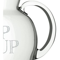Creative Tops Stir It Up Glass Water Jug with Decorative 'Top Me Up' Print, 1.4 L