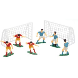 Sweetly Does It Football Cake Decorations, 8 Piece Football Cake Topper Set