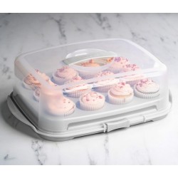 Wham Cook 12 Cupcake Caddy Container Box Carrier, 36x28x10cm