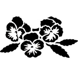PME Flexible Pansy Spray Stencil