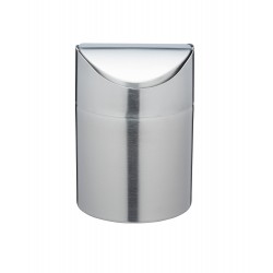 Le'Xpress Mini Stainless Steel Table-Top Bin, 13 x 9.5 x 9 cm - Silver