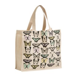 Premier Butterfly Shopping Bag Cotton Canvas Material - Stylish Reusable Storage/Shopping Bag