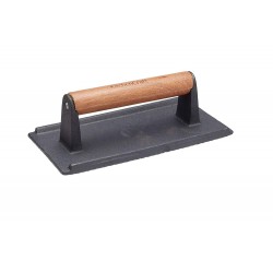 Kitchen Craft Cast Iron Bacon Press / Steak Weight, 21 x 11 cm (8.5" x 4.5")