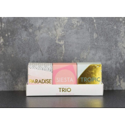 Candlelight Trio Set of 3 Mini Votive Candles, Pineapple Scent, Gift Boxed
