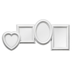 Premier Housewares 4 Multi Photo Frame - White