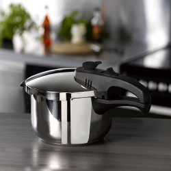 Tower Pressure Cooker with Steamer Basket, Stainless Steel, 6 Litre