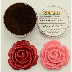 Rolkem - Red Velvet - Concentrated Edible Dust Icing Colour, 10ml 