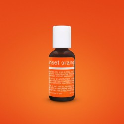 Chefmaster  Liqua-Gel Sunset Orange - 0.70 oz. / 20 ml