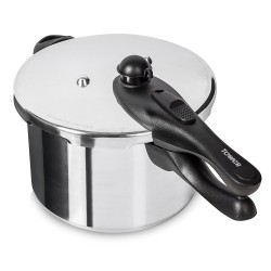 Tower Silver Aluminium Pressure Cooker, 6 Liters