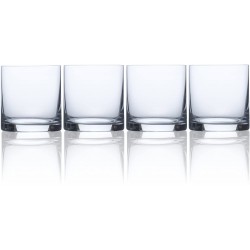 Mikasa Julie Clear Julie Double Old Fashioned Drinking Glass, 443ml, Set Of 4