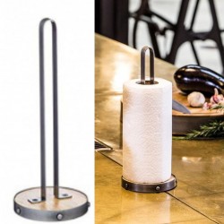 Industrial Kitchen Metal / Wooden Kitchen Roll Holder