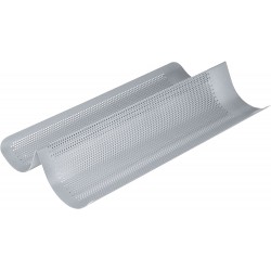 Chicago Metallic Commercial II Aluminium Non-Stick Perforated French Baguette Bread Baking Tin