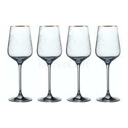 Victoria And Albert The Cole Collection Set Of 4 White Wine Glasses, 350ml