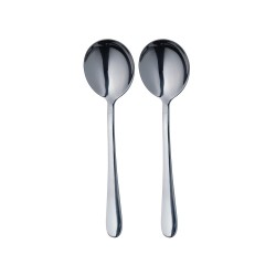 Master Class Stainless Steel Soup Spoons, 17.5 cm (Set of 2)