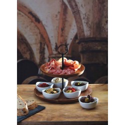 MasterClass Artesà 2-Tier Serving Stand / Tapas Serving Set, 25 x 24 cm (10" x 9.5")