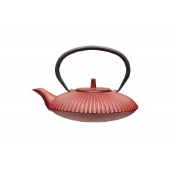 Le'Xpress Japanese-Style Cast Iron Infuser Teapot, 600 ml (3 Cup) - Red