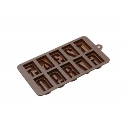 Sweetly Does It Chocolate Numbers Silicone Mould - 8.5" Length, 4.5" Width