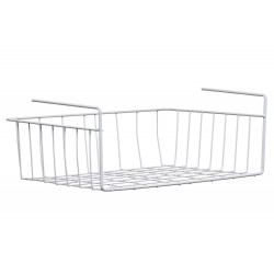 Premier Under Shelf Storage Basket, White - 15 inches wide x 10 inches long x  5.5 inches height