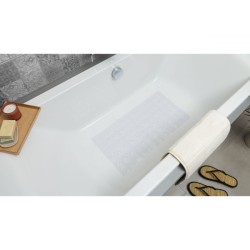 Tatay Anti-slip Bath-Mat 72x36cm - Diamond White Translucent Colour