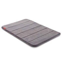 Tatay Microfibre Bathroom Soft Anti-Slip Mat Surface, Grey (40 x 2 x 60 cm)