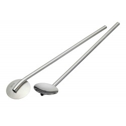 Kitchen Craft Stainless Steel 2-in-1 Drinking Straws / Stirrers- set of 2